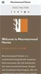 Mobile Screenshot of mountainwoodhomes.com